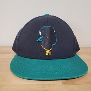 Baseballism x Ken Griffey Jr Hat Cap Mens OS Navy Teal Snapback 24 Silhouette